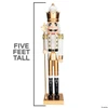 5 Ft. Giant Classic Gold Wood Holiday Nutcracker with Scepter