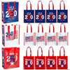 9" x 11" Medium Patriotic America 250th Anniversary Laminated Shopper Tote Bags – 12 Pc.