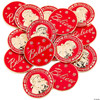 Bulk Red Santa Believe Metal Coins
