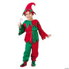 Kids Red, Green & Gold Elf Costume