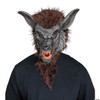Brown Werewolf Mask with Teeth