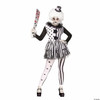 Women's Black & White Killer Clown Costume