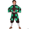Kids Demon Slayer: Kimetsu no Yaiba Tanjiro Kamado Jumpsuit Costume