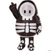 Kids Inflatable Fall Guys Skelly Black & White Costume