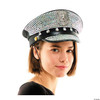 Adults Police Captain Hat with Rhinestones