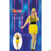 Adults Neon Yellow 80's Outfit Costume Accessory Kit - 11 Pc.