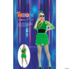 Adults Neon Green 80's Outfit Costume Accessory Kit - 11 Pc.