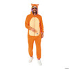 Adults Red Cat Hooded Onesie Costume