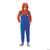 Kids Super Mario Bros. Mario Hooded Onesie Costume