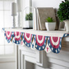 73" x 19" Vintage Americana Cotton Bunting Mantel Scarf