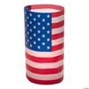 16 1/2" x 9" Patriotic USA Flag-Themed Plastic Lantern Luminary Wraps - 12 Pc.