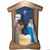 78" Airblown Inflatable Light-Up LED Nativity Scene with Archway Outdoor Yard Decoration