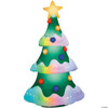 9 Ft. Airblown Inflatable Rainbow Wave Lightshow Christmas Tree Outdoor Yard Decoration