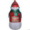 6 Ft. Airblown Inflatable Animated Shivering Sweater Weather Snowman Christmas Outdoor Yard Decoration