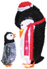 Gemmy Gemmy 3 Fuzzy Plush Mommy and Baby Penguin