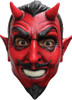 Ghoulish Clown Maske Mit Haaren – Pickles The Clown In Rot, Unisex