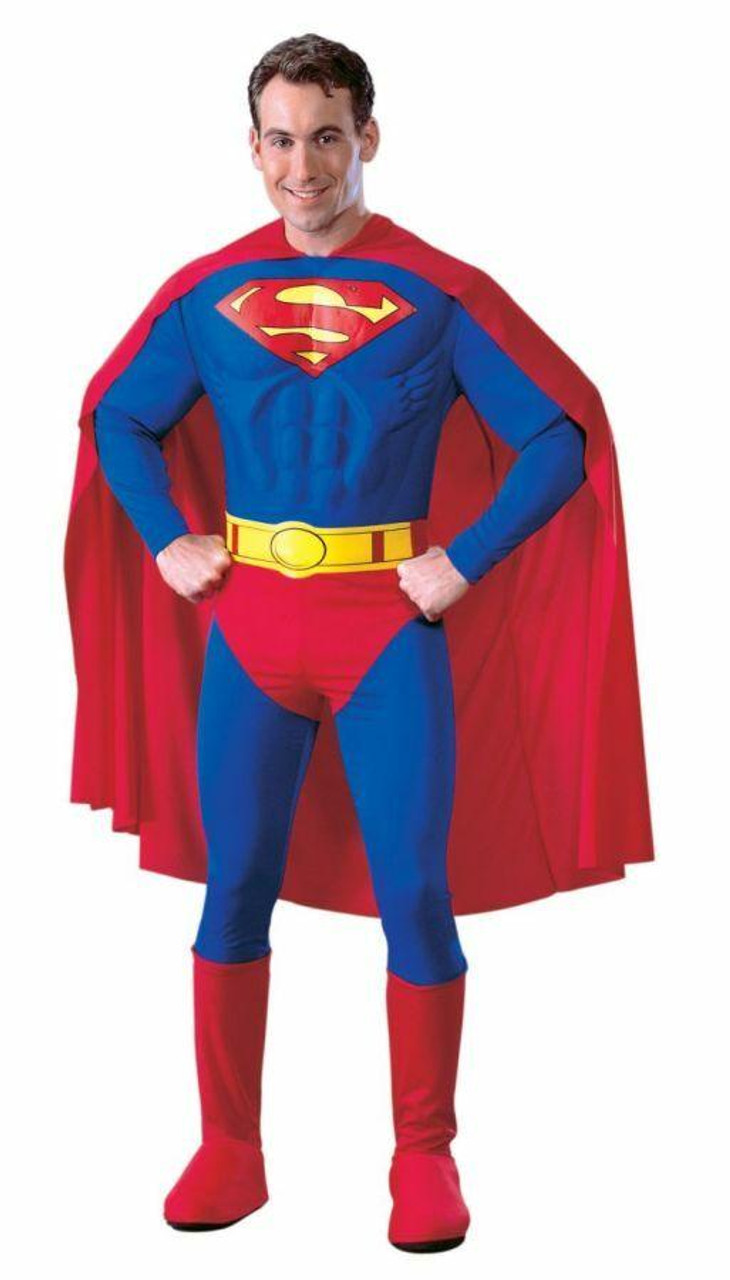 Helderheid Verdraaiing doos Men's Deluxe Muscle Chest Superman Costume at Online