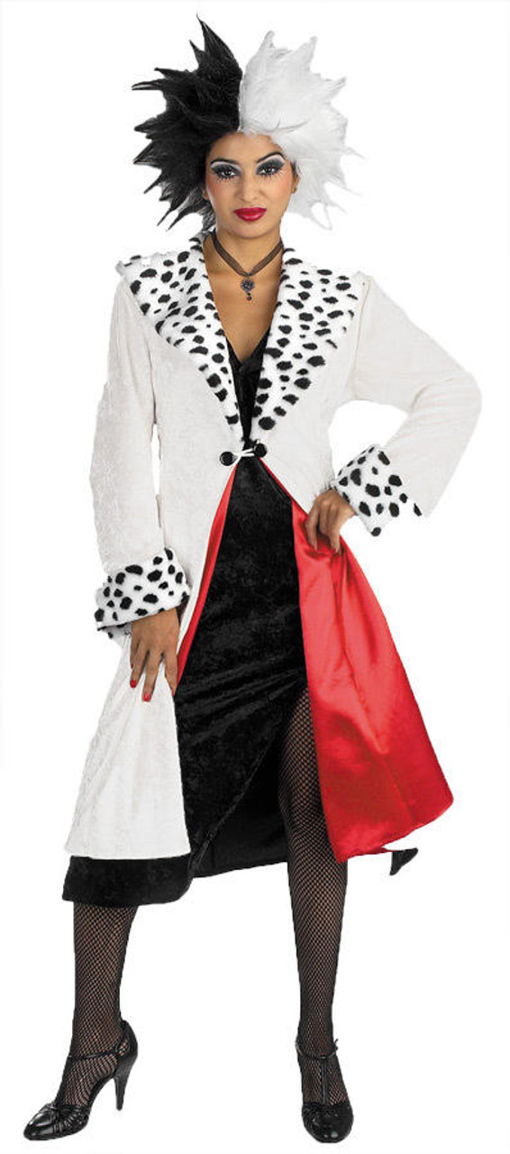 Disney 101 Dalmatians Cruella de Vil Cosplay Costume