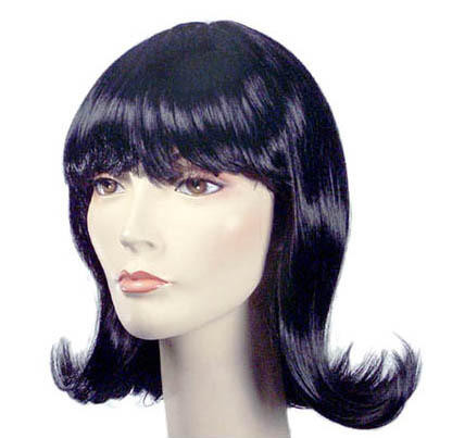 black 60s wig