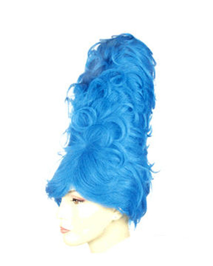 Lacey Gigantic Blue Beehive Wig