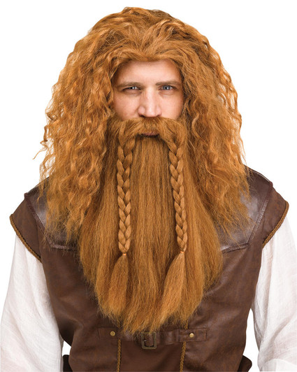 Fun World Fun World Viking Wig and Beard - Auburn