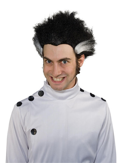 Seasonal Visions Seasonal Visions Mad Science Stripe Wig - Black/White