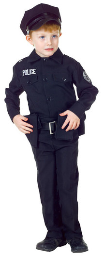 Underwraps Underwraps Boys Policeman Set Costume