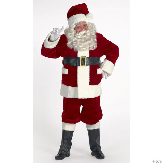 Burgundy Deluxe Santa with Outside Pockets - LG
