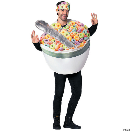 Adlt Bowl Of Cereal W/Spoon Cstm