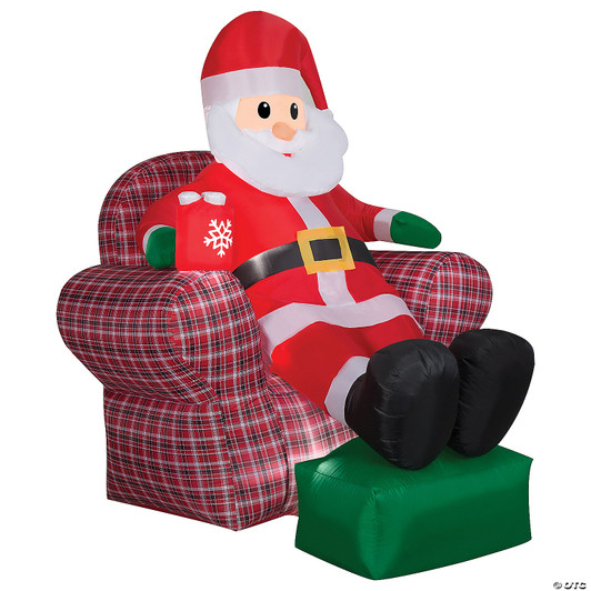 Airblown -Santa In Recliner Scene-Lg