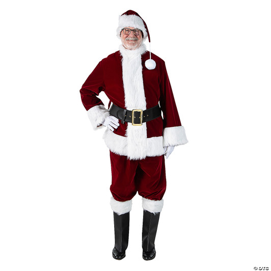 Adlt Santa Suit Velvet 2Xl