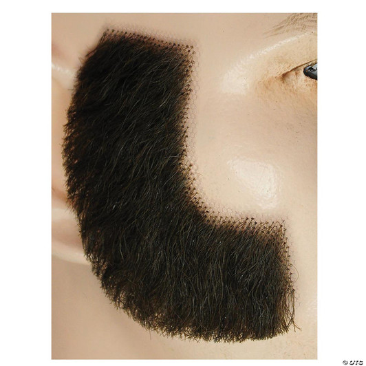 Sideburns Human Hair Black 1
