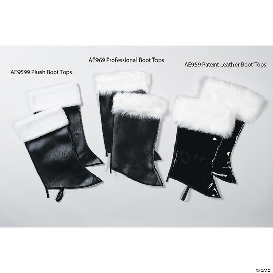 Adlt Santa Boot Tops Pro Lg