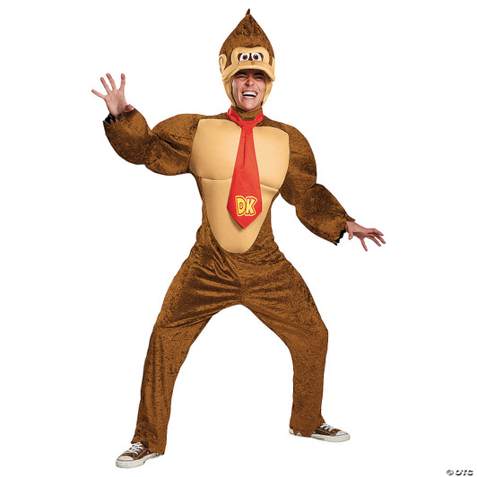 Donkey Kong Deluxe Adult Plus Xxl 50-52