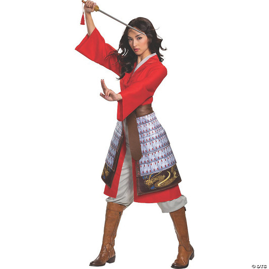 Wm Mulan Hero Rd Drss Dlx Cstm 8-10