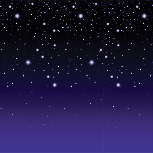 Beistle Beistle Starry Night Backdrop 4 X 30