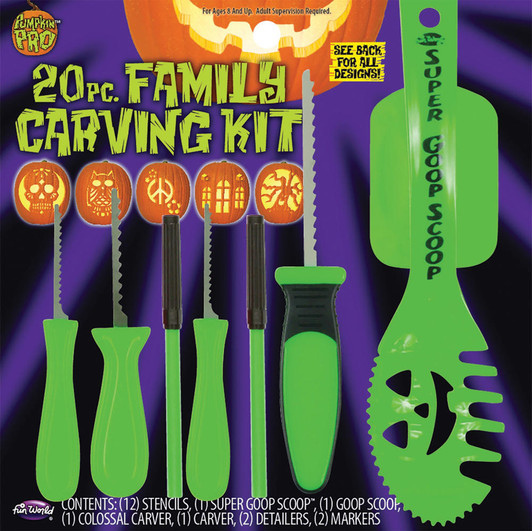 Fun World Fun World 20-Piece Pumpkin Carving Set