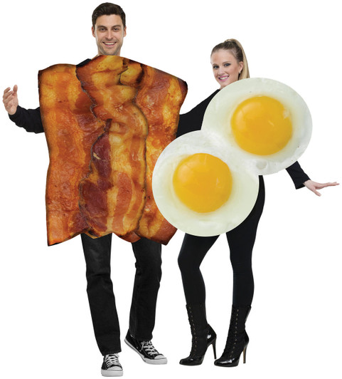 Fun World Fun World Bacon and Eggs Couple Costume