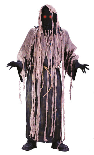 Fun World Fun World Gauze Zombie Costume with Flashing Eyes