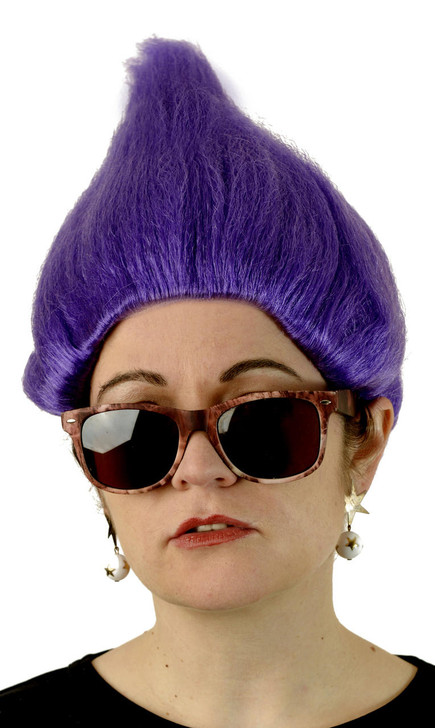 Lacey Purple Troll Wig for Adults and Kids