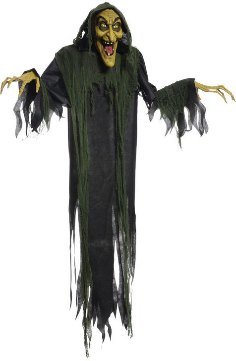 Seasonal Visions 72" Animated Hanging Witch