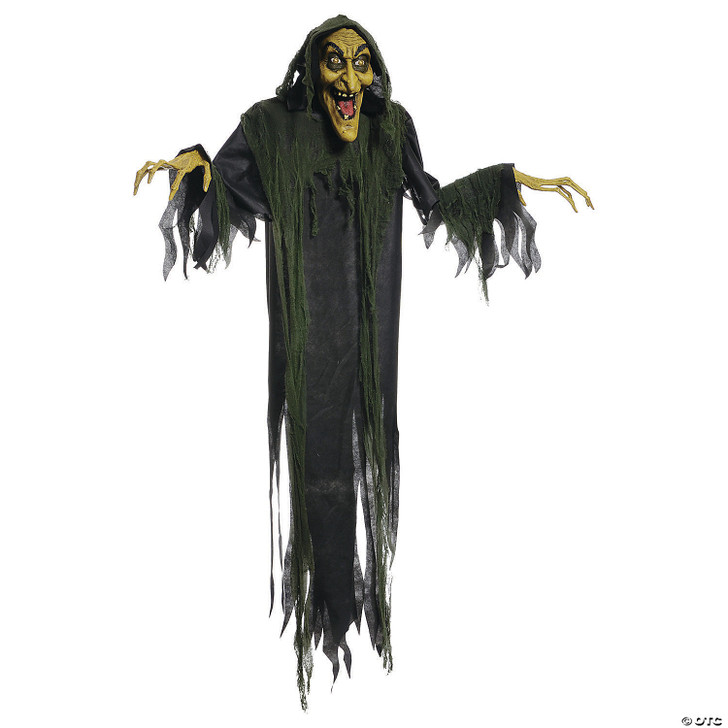 Seasonal Visions 72" Animated Hanging Witch