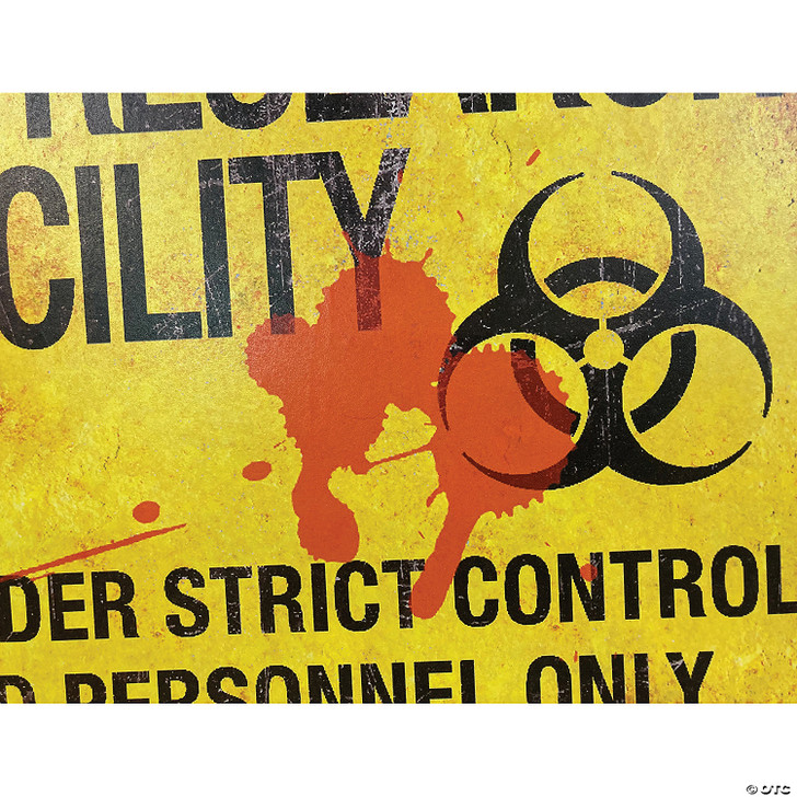 Sunstar Zombie Research Factory Metal Sign