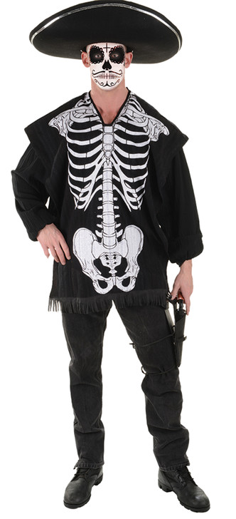Underwraps Men's Skeleton Serape Costume
