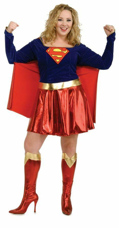 Rubies Womens Plus Size Deluxe Supergirl Costume