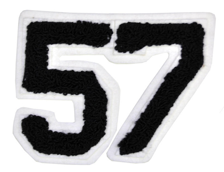 Morris Costumes Morris Costumes 4 Patch Numbers Pair Assorted - Black