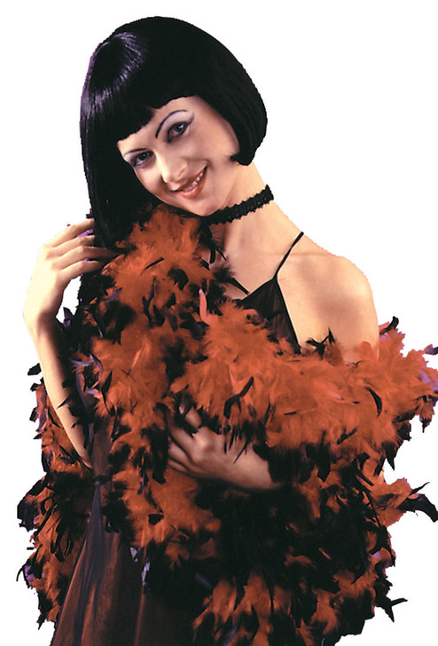 Fun World Fun World 5 Feather Boa - Black/Red