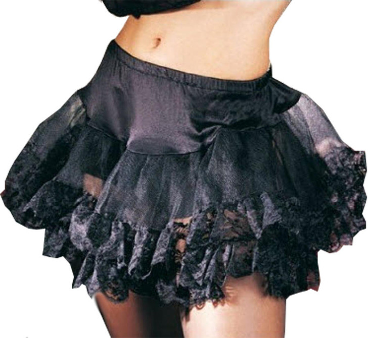 Leg Avenue Leg Avenue Lace Trimmed Petticoat - Black