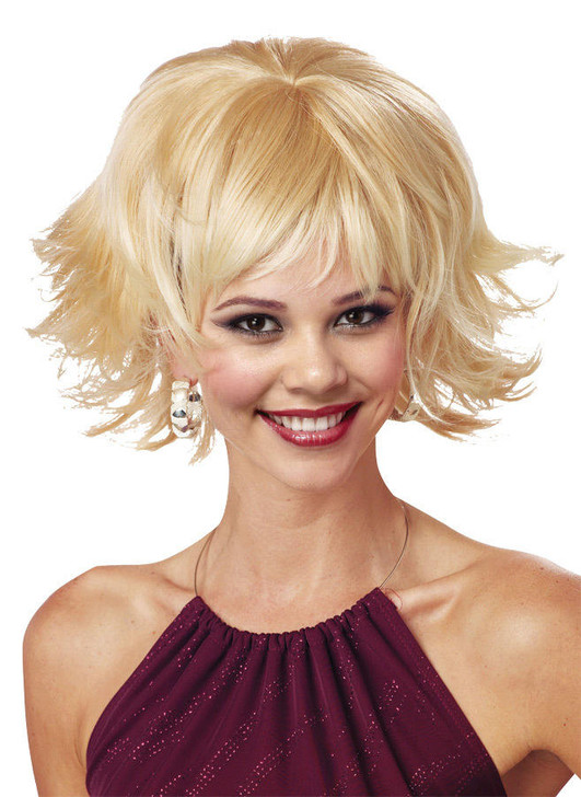 Seasonal Visions Trippy Shag Wig - Blonde