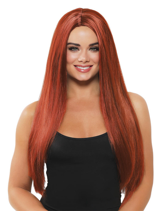 Dreamgirl Dreamgirl Long Straight Wig - Auburn